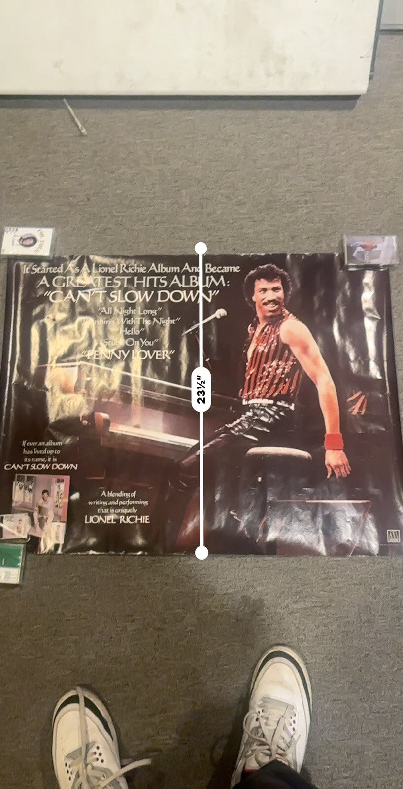 Lionel Richie Can’t Slow Down Rare Promo Poster 1984