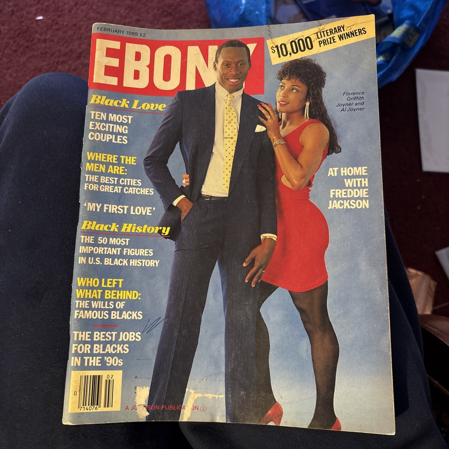 Ebony Magazine (vintage Feb 1989)-Black Love & At Home With Freddie Jackson