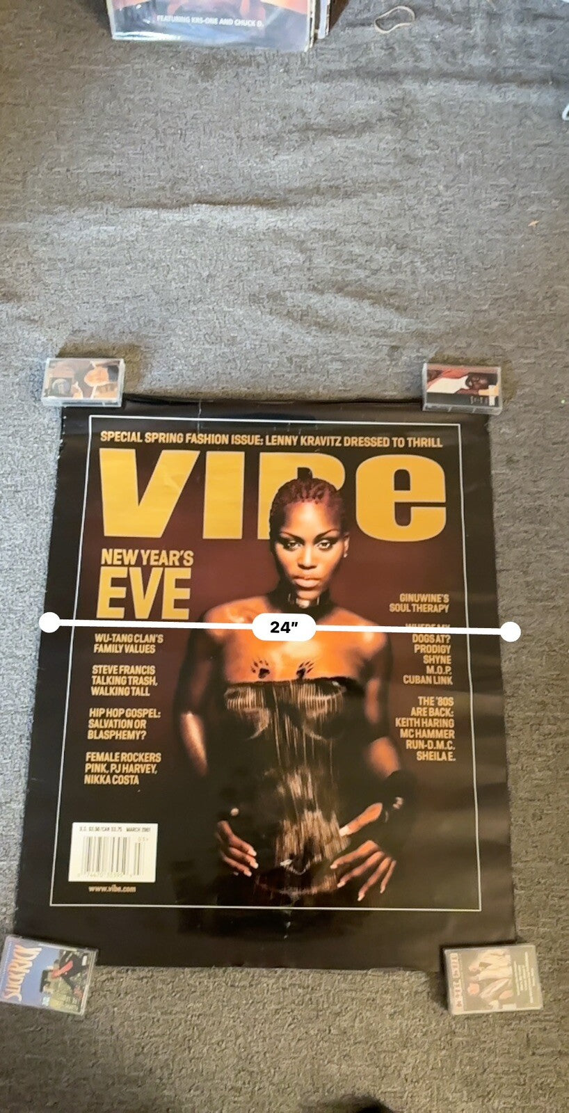 EVE Rare VIBE Magazine 2001 BIG 24x30 PROMO POSTER Scorpion Philadelphia Philly
