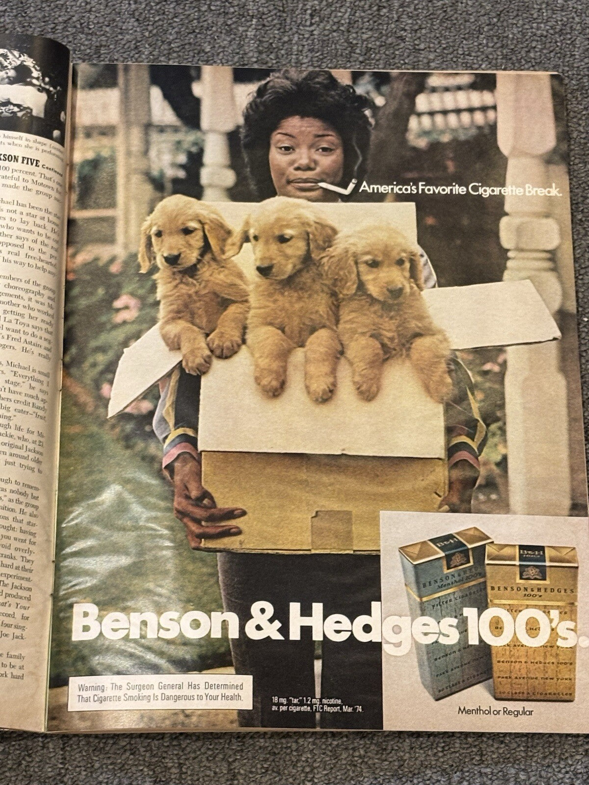 Vintage December 1974 Ebony Magazine with “Family Life of The Jackson Five”