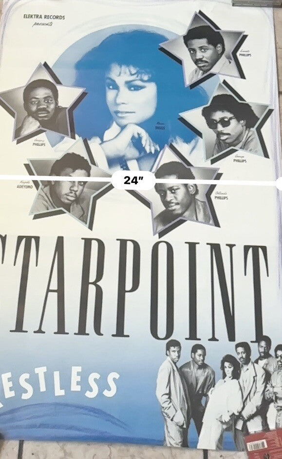 STARPOINT "They're Restless" Elektra Records Presents Promo Poster-24 x36-1985