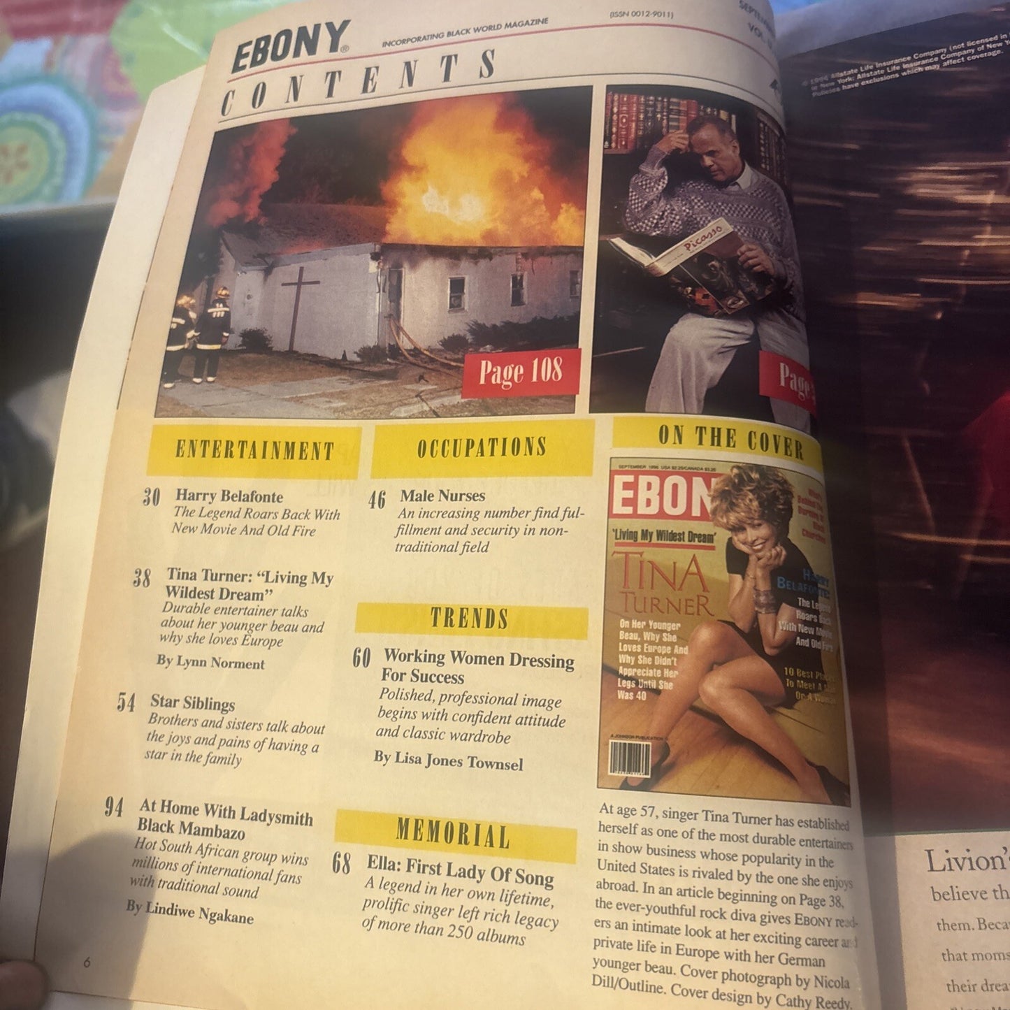 Ebony Magazine, Tina Turner Living My Wildest Dreams