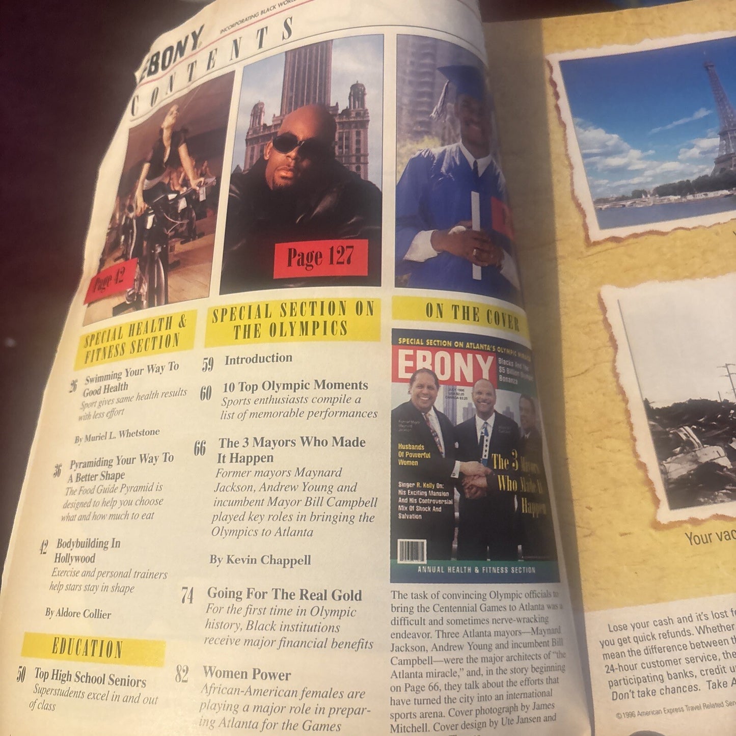 EBONY Magazine July 1996 Blacks And The $5 Billion Olympic Bonanza