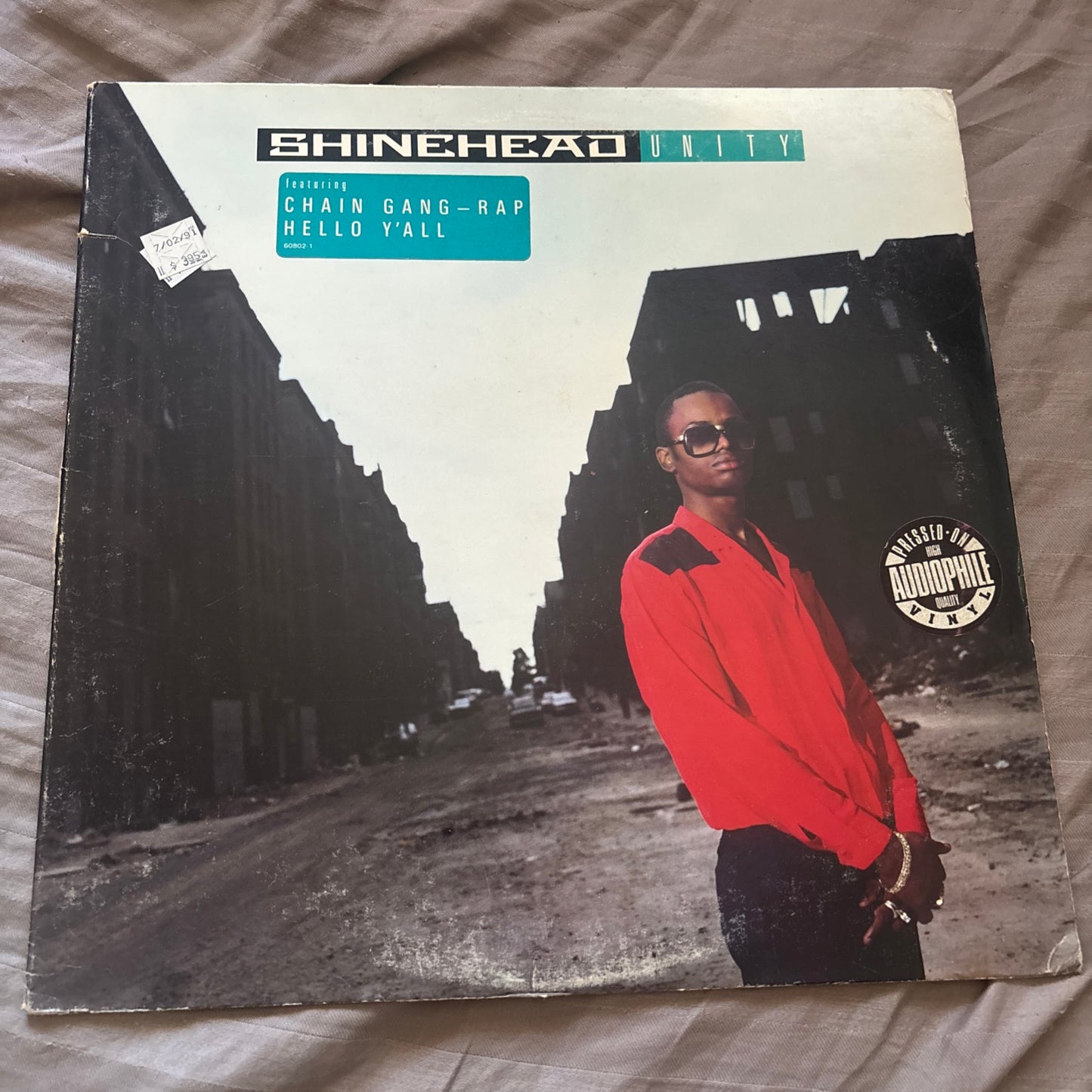 Shinehead LP Vinyl Record Unity 1988 Elektra 60802-1