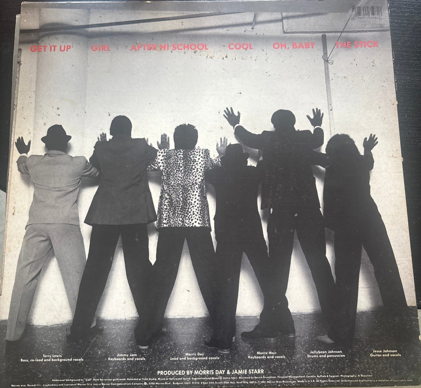 The Time-Self Titled Vinyl LP- 1981 Warner Bros. BSK 3598