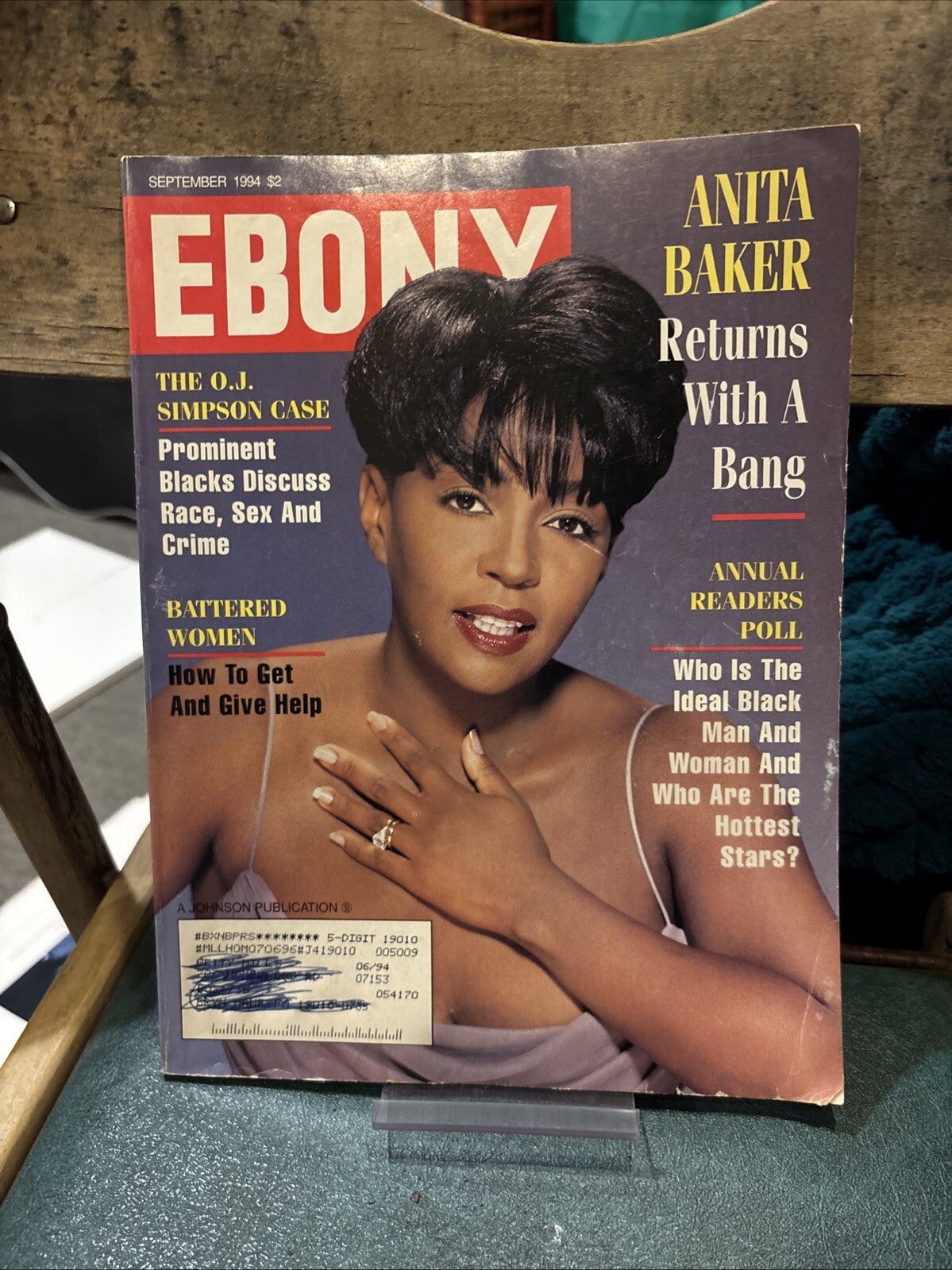 Ebony Magazine September 1994 Anita Baker, The O.J. Simpson Case