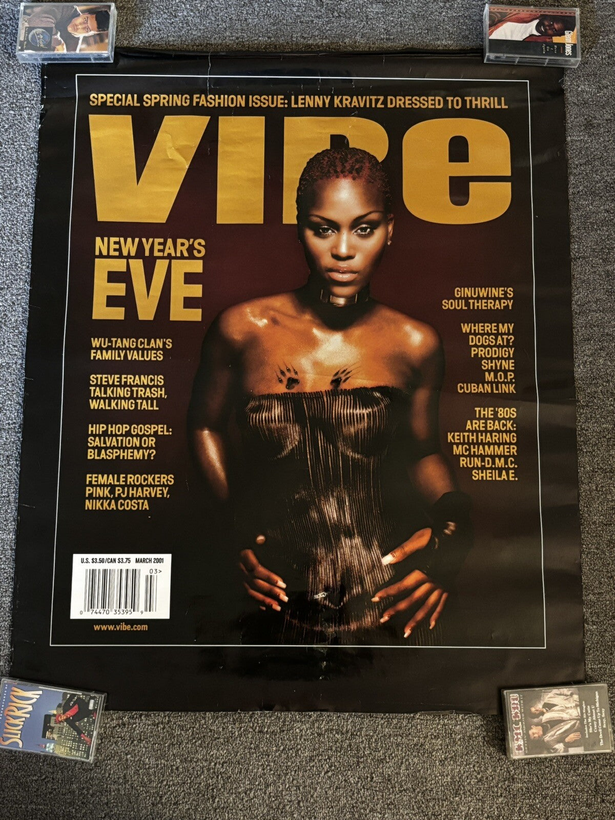 EVE Rare VIBE Magazine 2001 BIG 24x30 PROMO POSTER Scorpion Philadelphia Philly