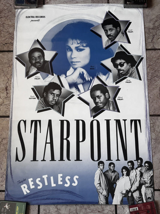STARPOINT "They're Restless" Elektra Records Presents Promo Poster-24 x36-1985
