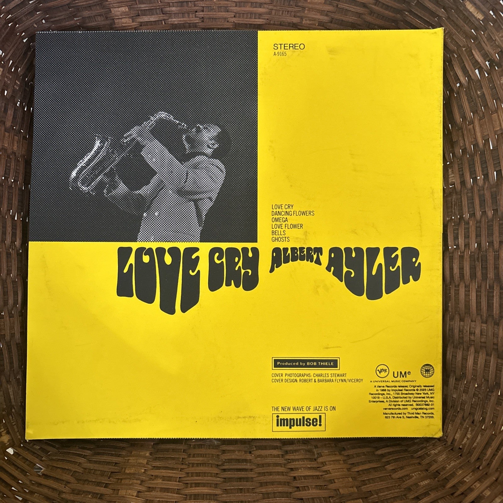 Albert Ayler: Love Cry LP Yellow Vinyl Third Man Records 2023 Limited Pressing