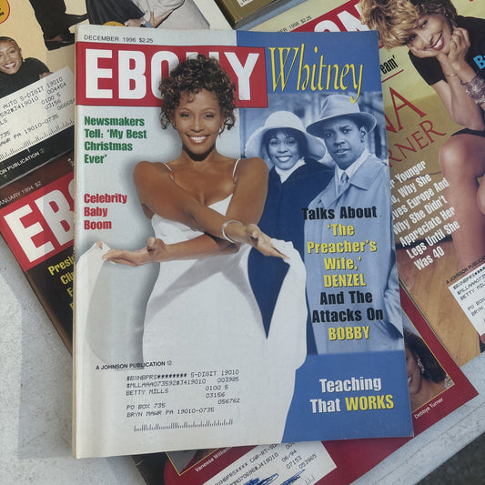 Ebony Magazine December 1996 Whitney Houston Michael Jordan Jada Pinkett 