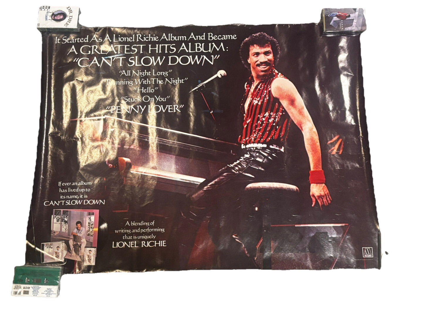 Lionel Richie Can’t Slow Down Rare Promo Poster 1984