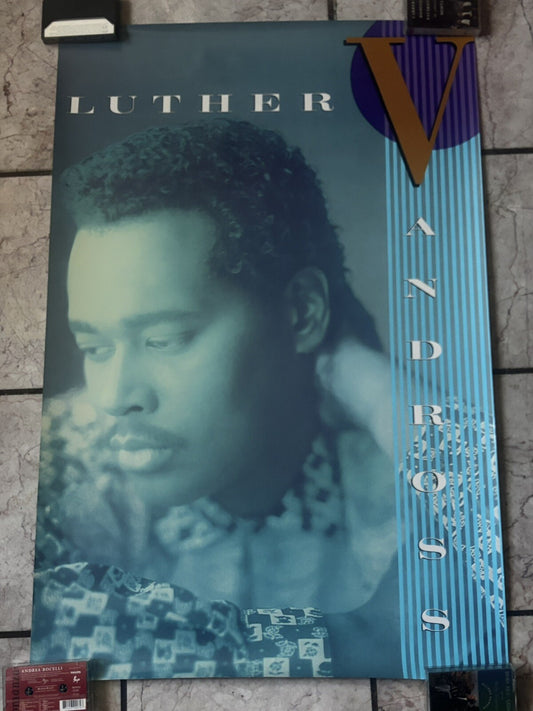 Luther Vandross 1988 - Vintage Record Store Promo Poster 24x36 ANY LOVE