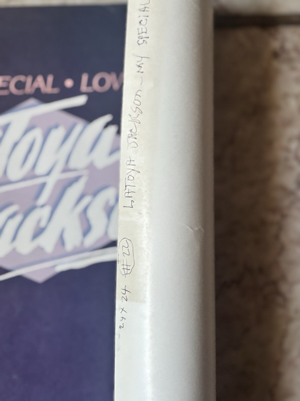 LaToya Jackson 1989 Poster Promo Record Radio Jackson 5 RARE R&B Pop
