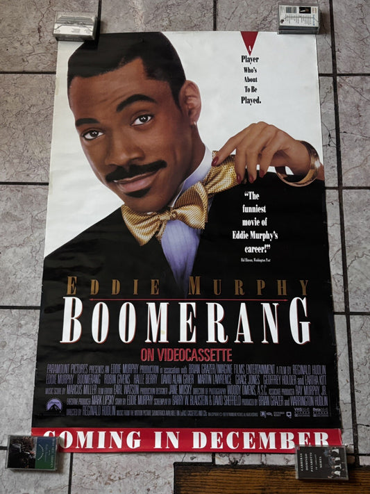 BOOMERANG Original Movie Poster - 1992 Video Store Promo Eddie Murphy 24x40