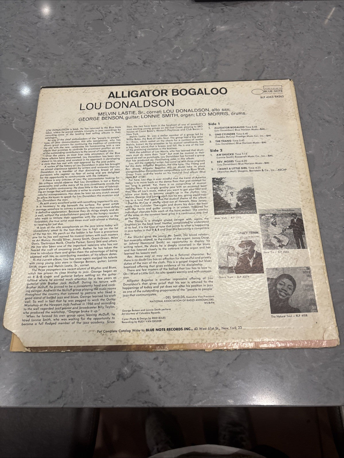 LOU DONALDSON, ALLIGATOR BOGALOO BST84263 Blue Note