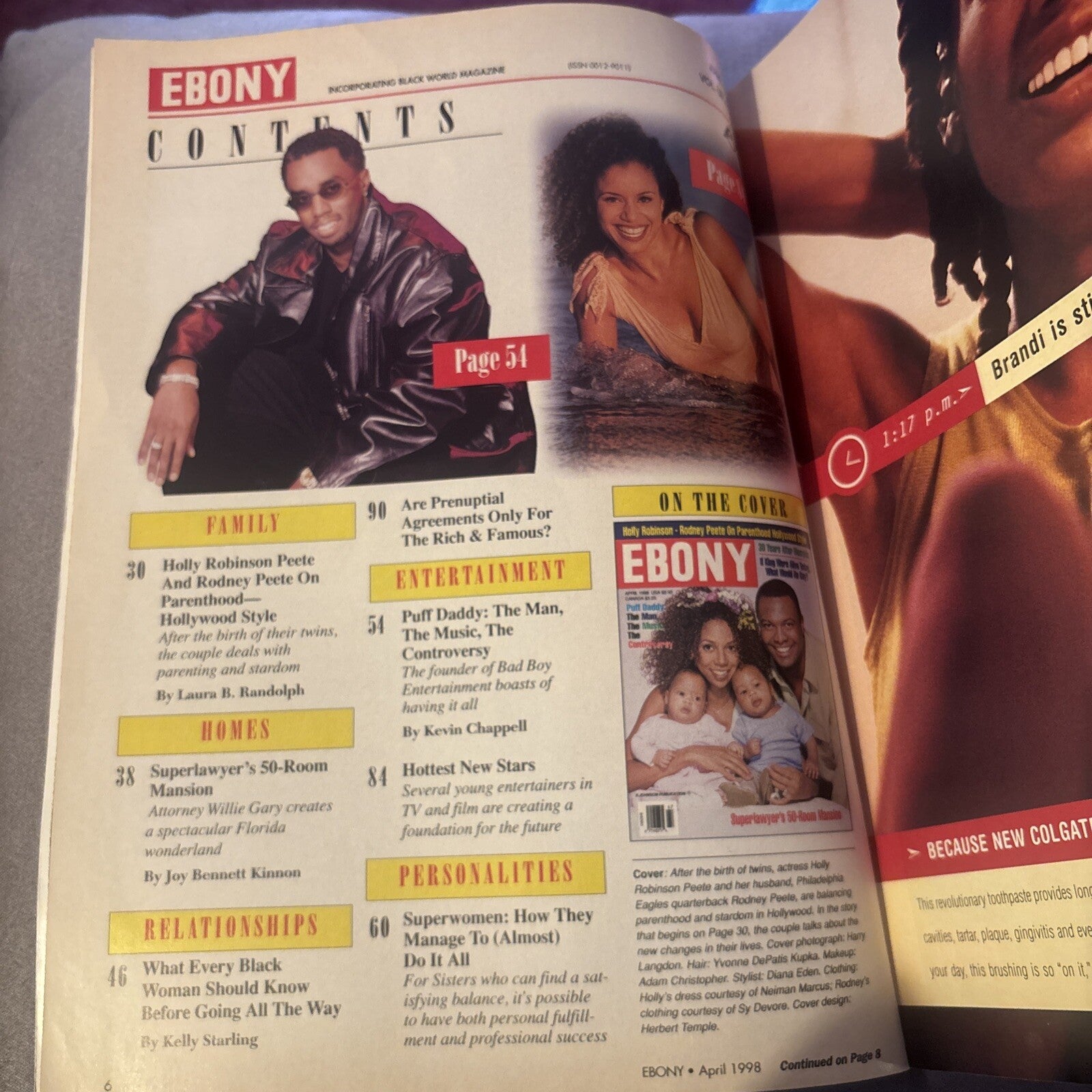 Ebony Magazine, Holly Robinson-Rodney Peete on Parenthood—Hollywood Style 