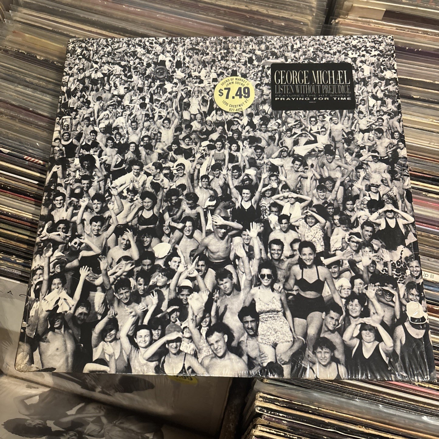1990 George Michael Listen Without Prejudice Vinyl Record Hype Shrink