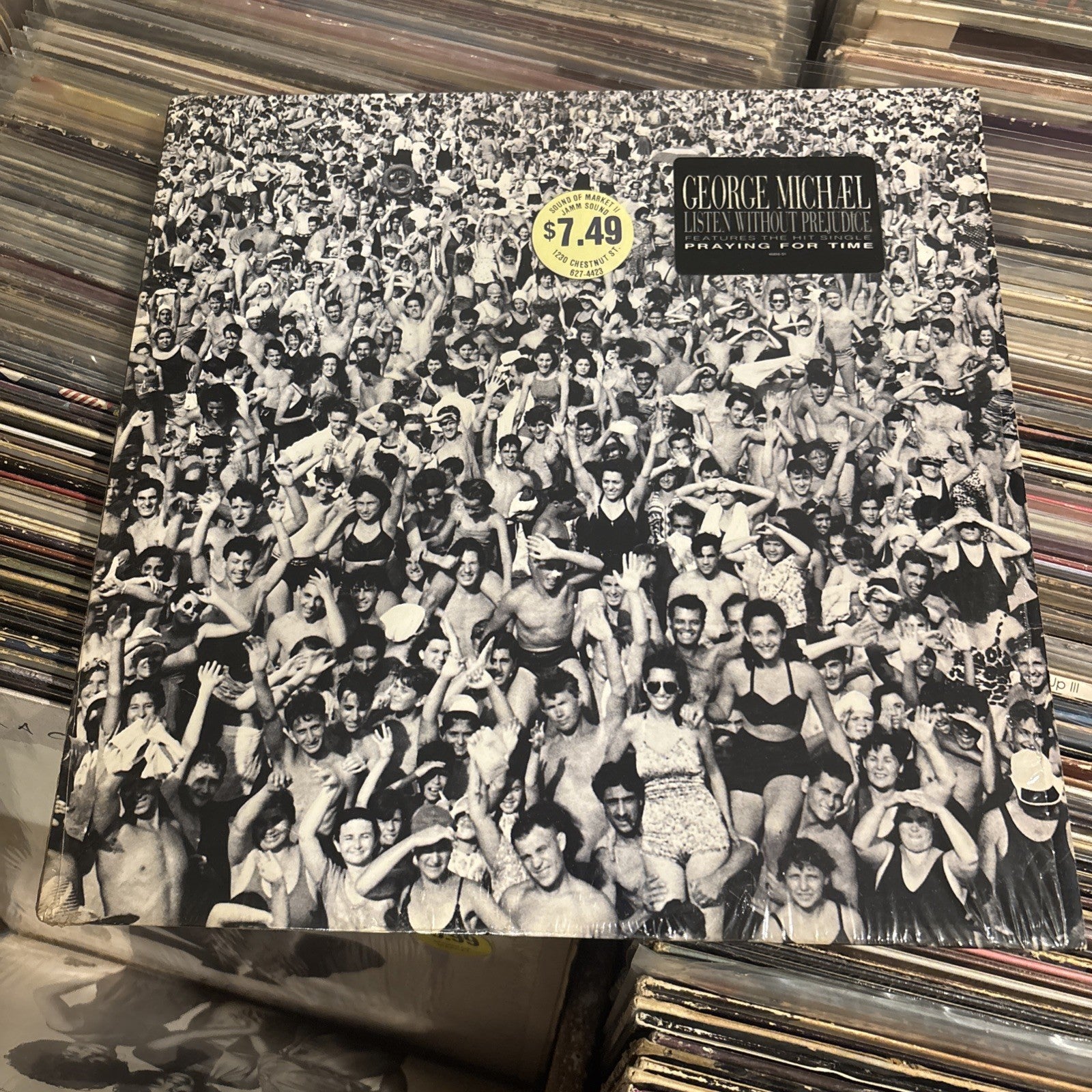 1990 George Michael Listen Without Prejudice Vinyl Record Hype Shrink