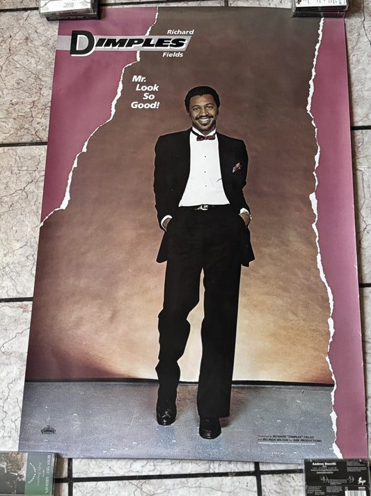 RICHARD DIMPLES FIELDS Mr Look So Good 1982 Promo Poster Ad