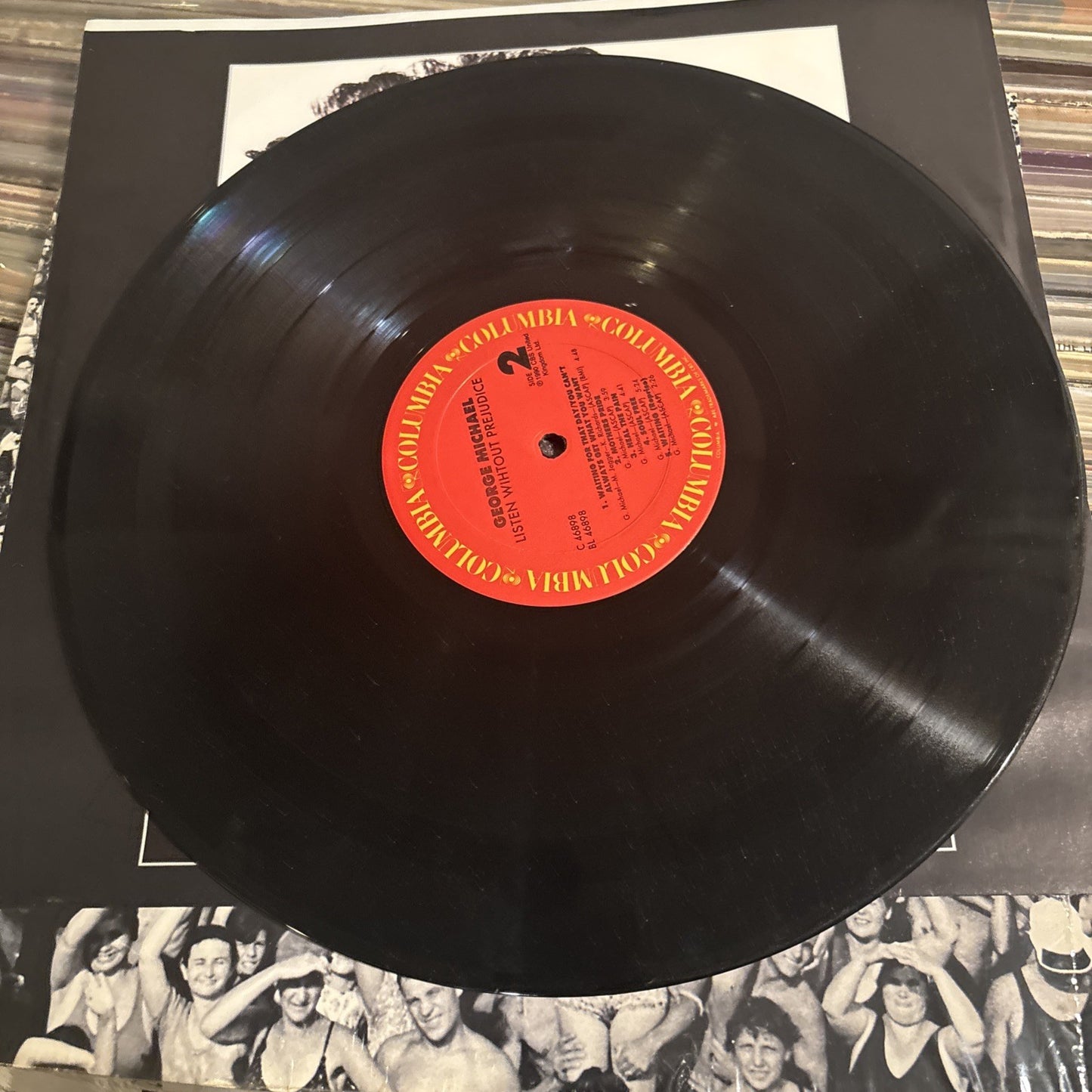 1990 George Michael Listen Without Prejudice Vinyl Record Hype Shrink