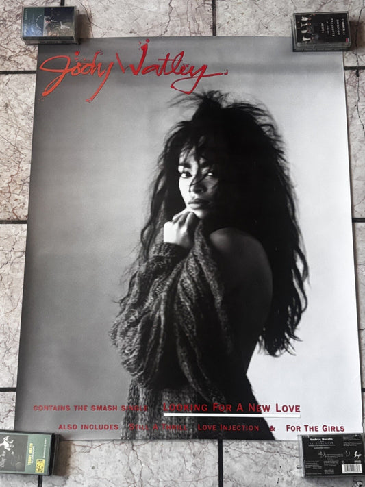 JODY WATLEY Original Promo Poster Self Titled Debut 1987 24x30 Funk Rare