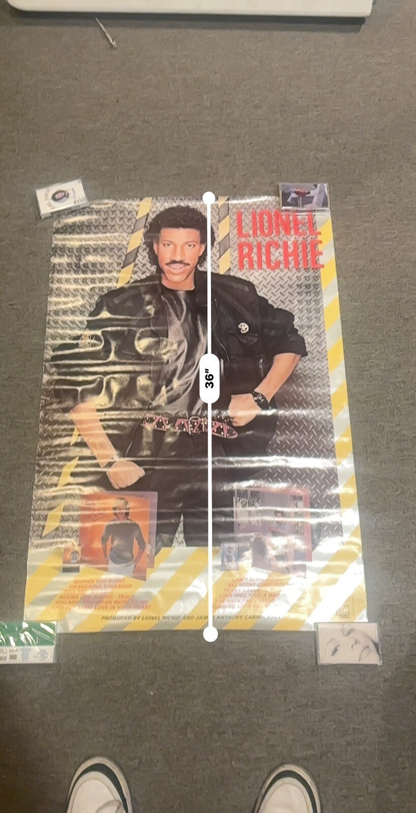 Lionel Richie Can’t Slow Down Rare Promo Poster 1984 24x36