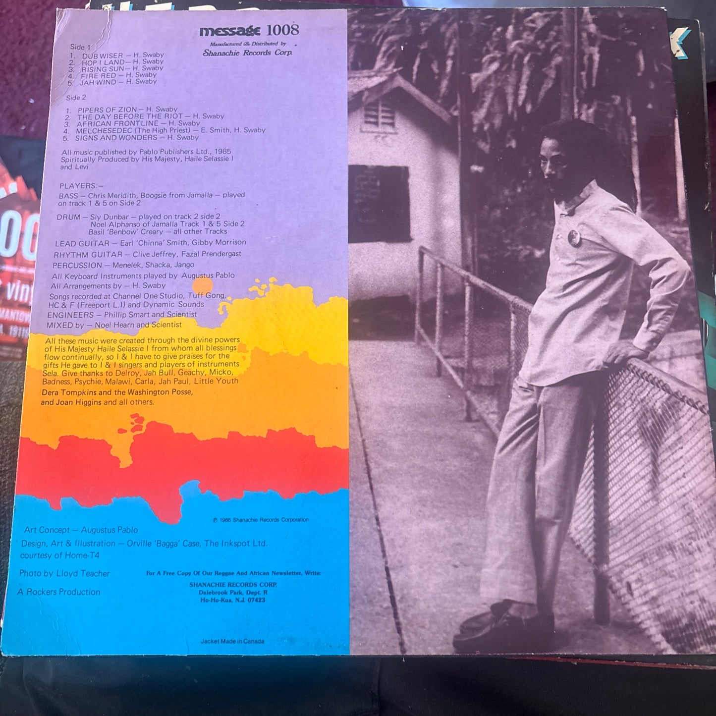 Augustus Pablo Rising Sun LP Reggae 1986 Message Label 1008