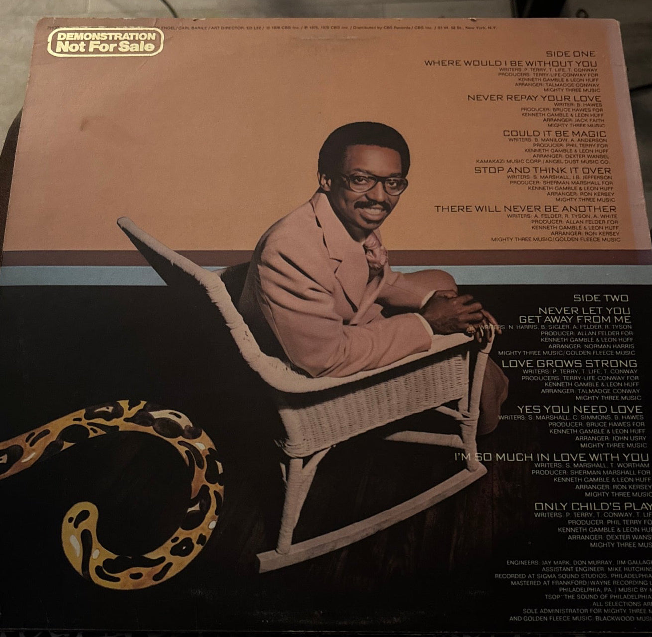 ANTHONY WHITE Could It Be Magic 1976 DEMO Vinyl Album LP